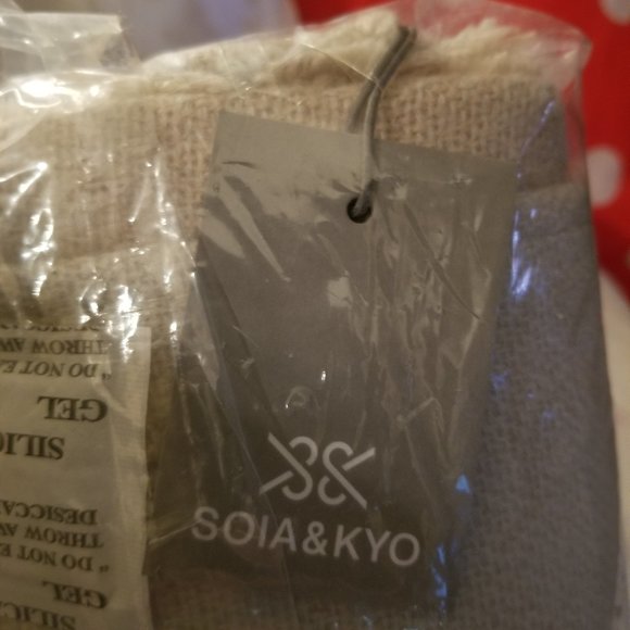 Soia & Kyo, MIREL Woven scarfigan with fringe, Quartz - Picture 8 of 9